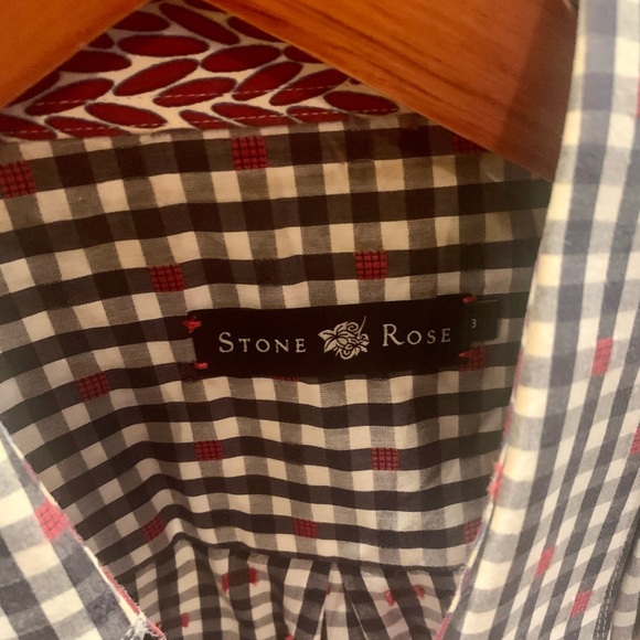 Sakes Fifth Ave Sone Rose Men’s Dress Shirt Beautiful size M. Great with jeans. - Picture 5 of 6